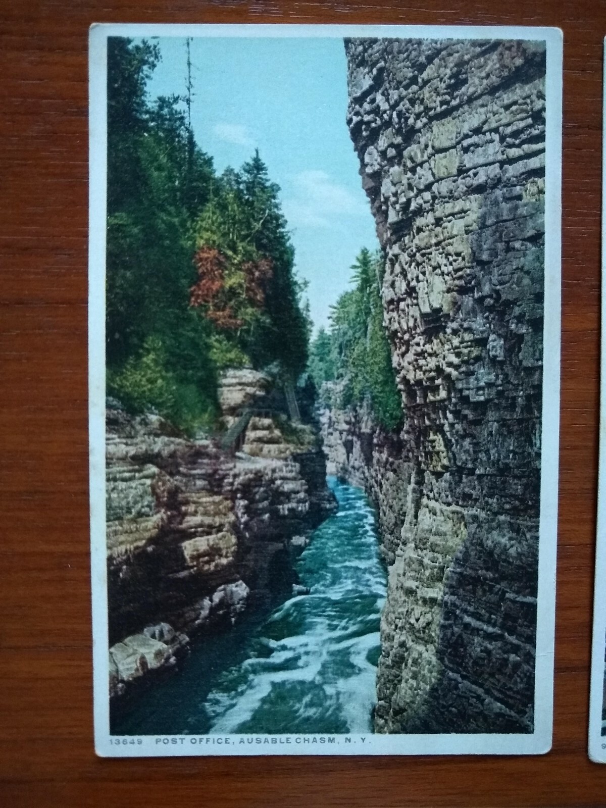 Ausable Chasm NY Postcards Lot of 5 Color Scenes, Vintage Unposted PhosTint