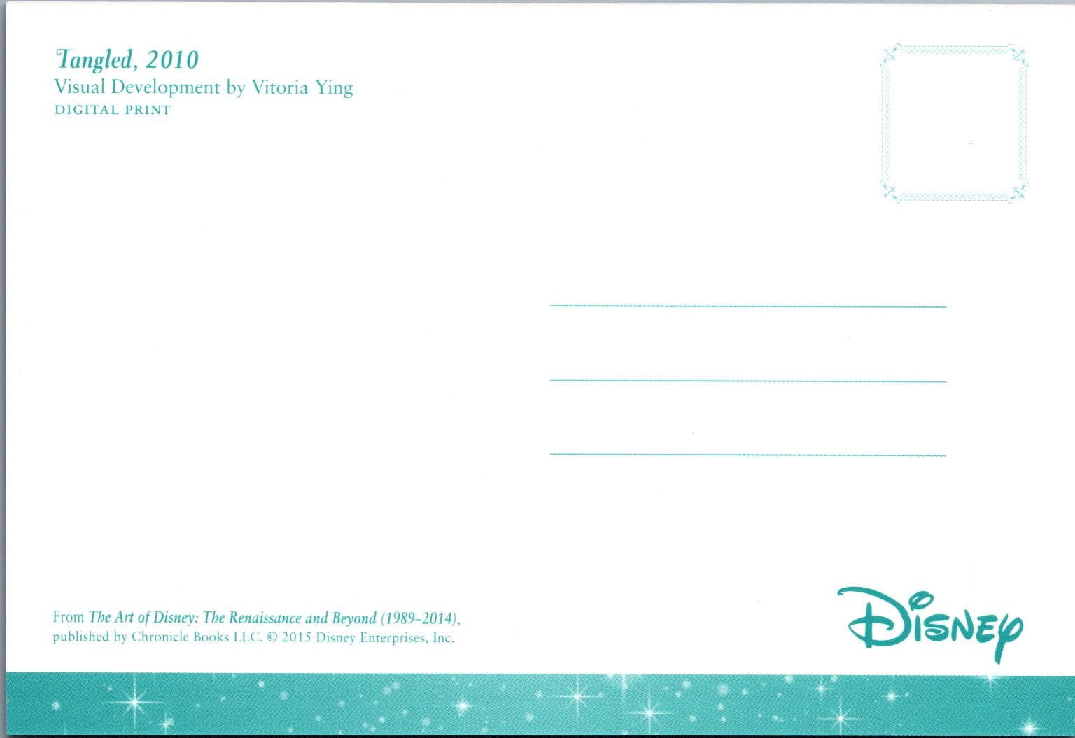 Disney Tangled 2010 Visual Development Postcard by Vitoria Ying New a15439