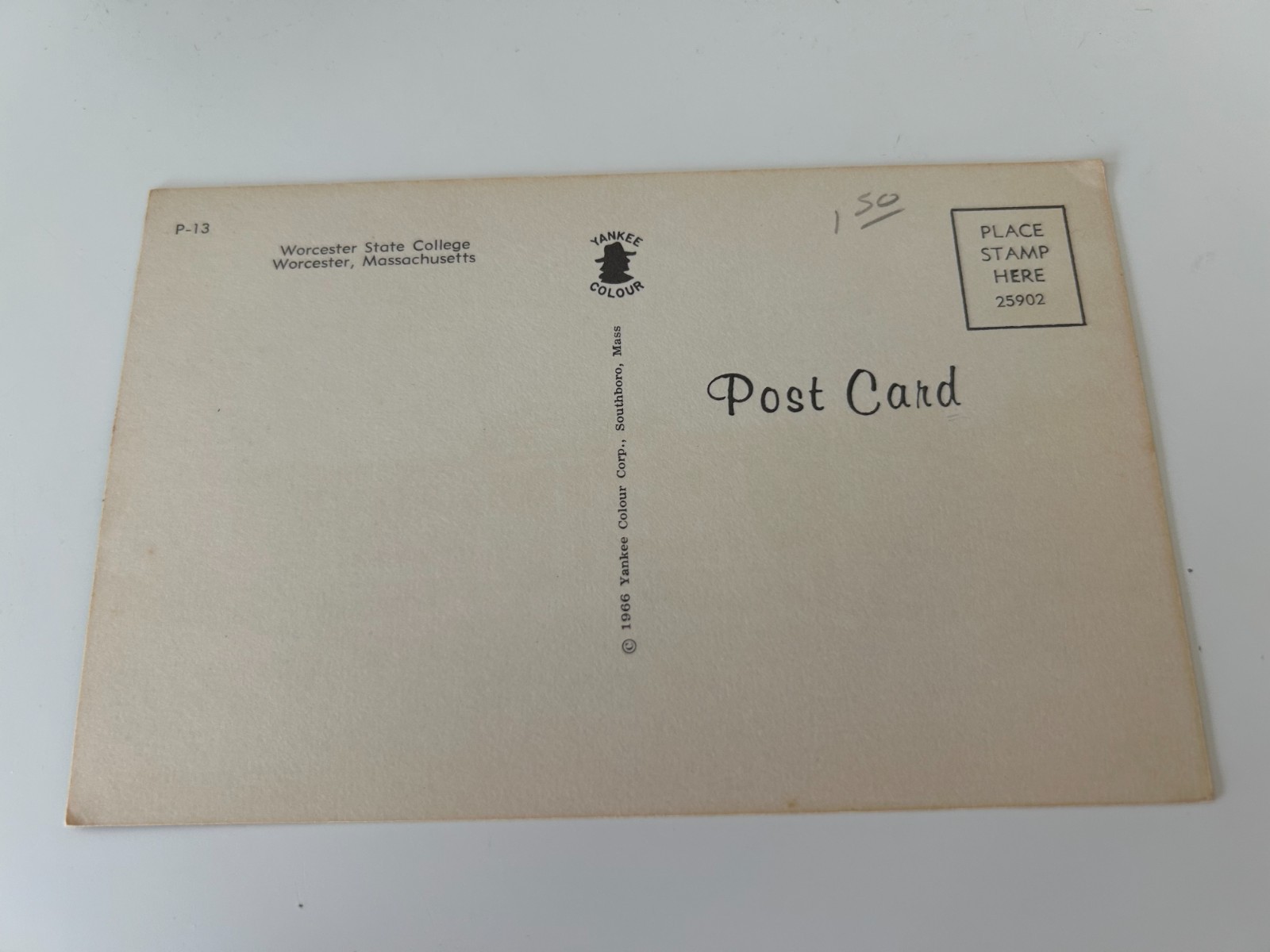 Worcester State College Worcester Massachusetts MA Postcard