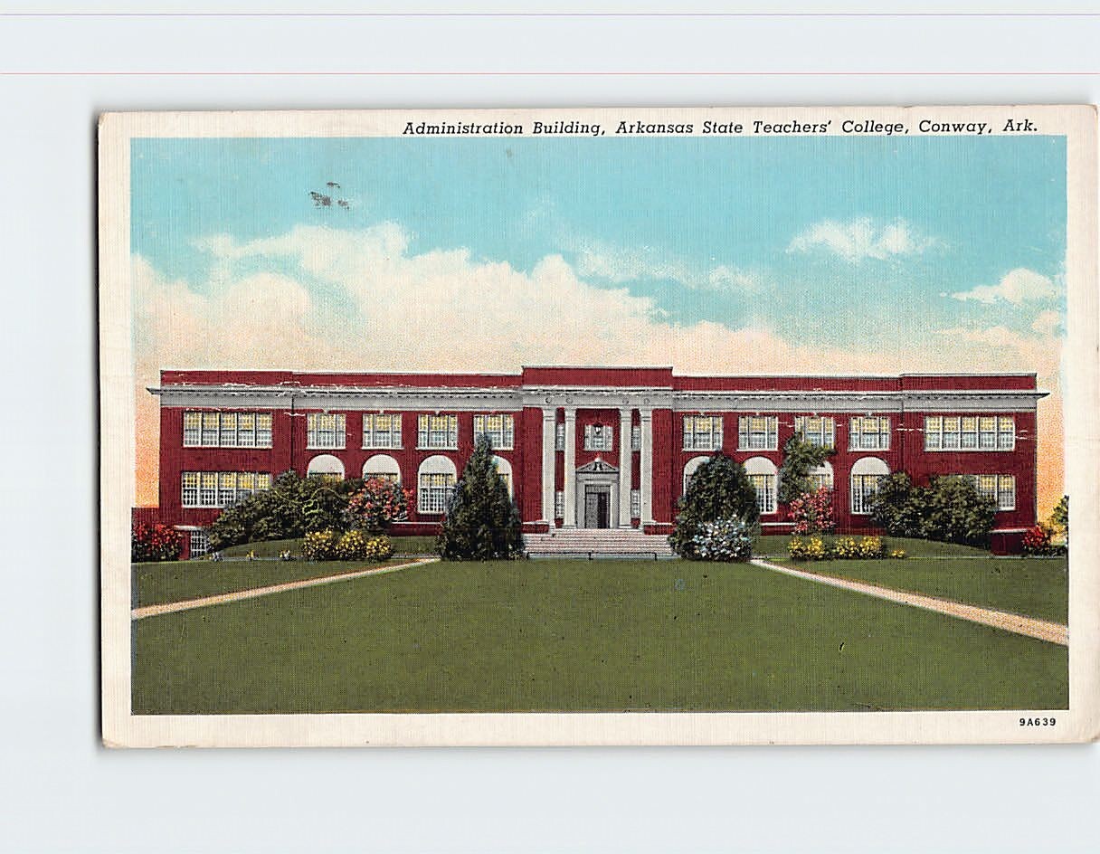 Postcard Administration Building Arkansas State Teacher’s College Conway AR