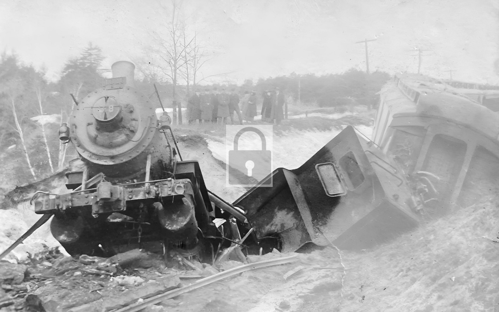 Railroad Train Wreck Nashua New Hampshire NH – Reprint