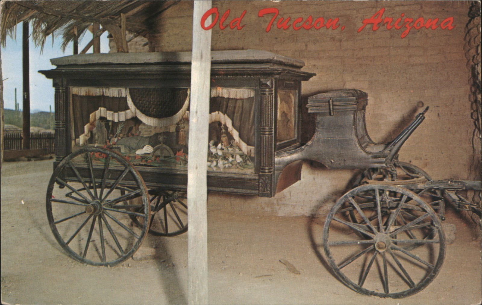 Bob Petley Tucson, Arizona AZ Old Tucson, Arizona-Mid-1800s Burial Coach Display